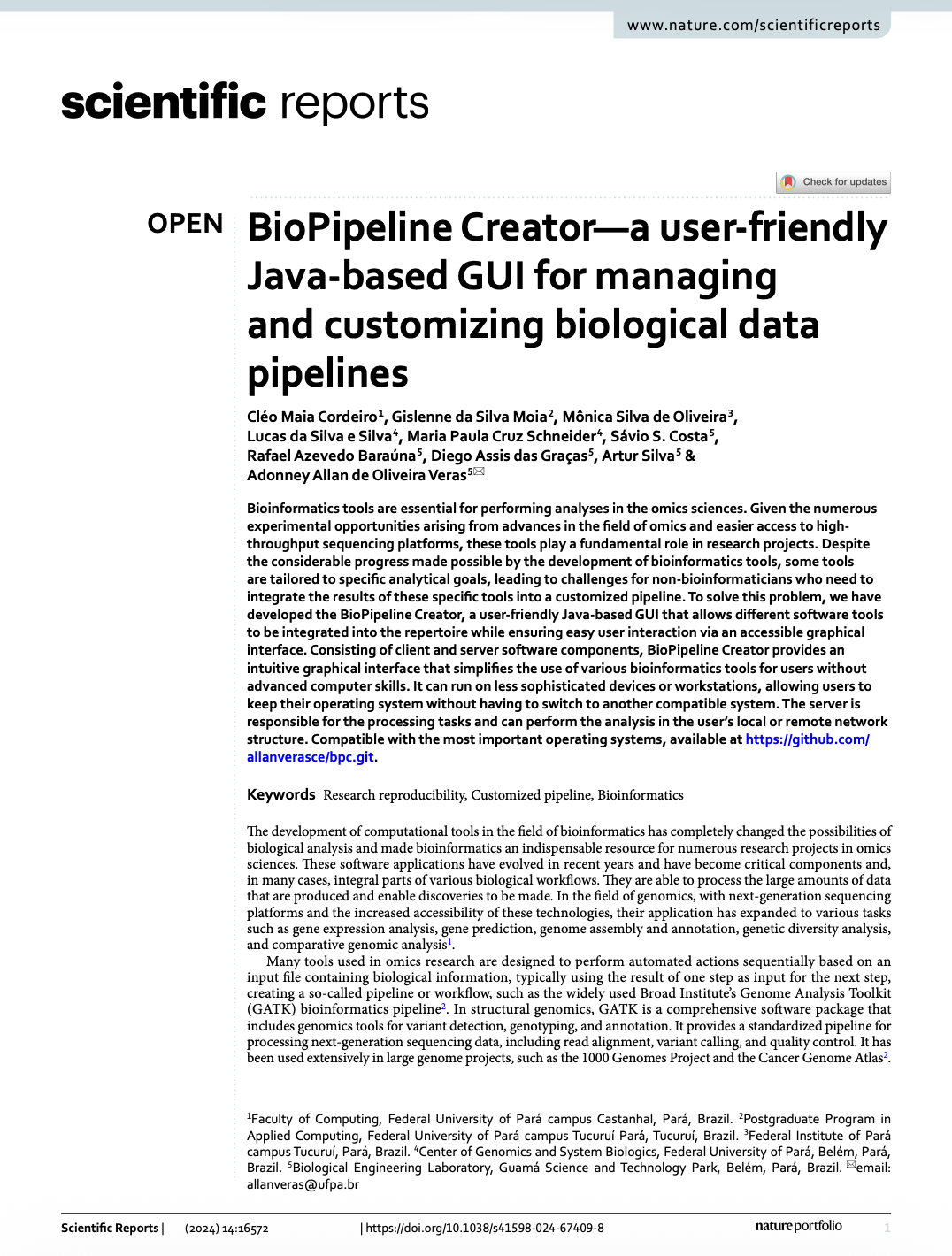 BioPipeline Creator - a User-Friendly Java-Based GUI for Managing and Customizing Biological Data Pipelines