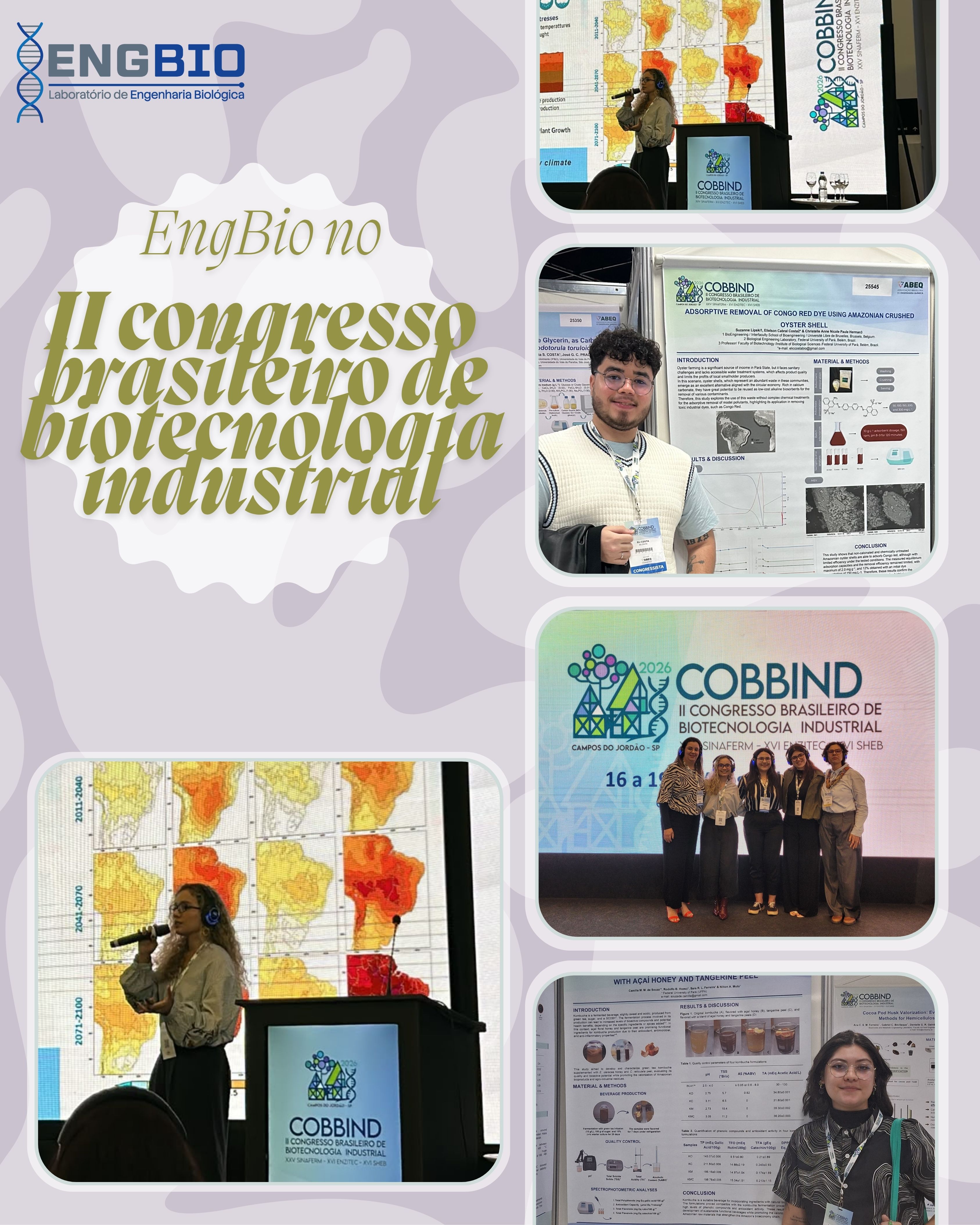 O EngBio marcou presença no II Congresso Brasileiro de Biotecnologia Industrial