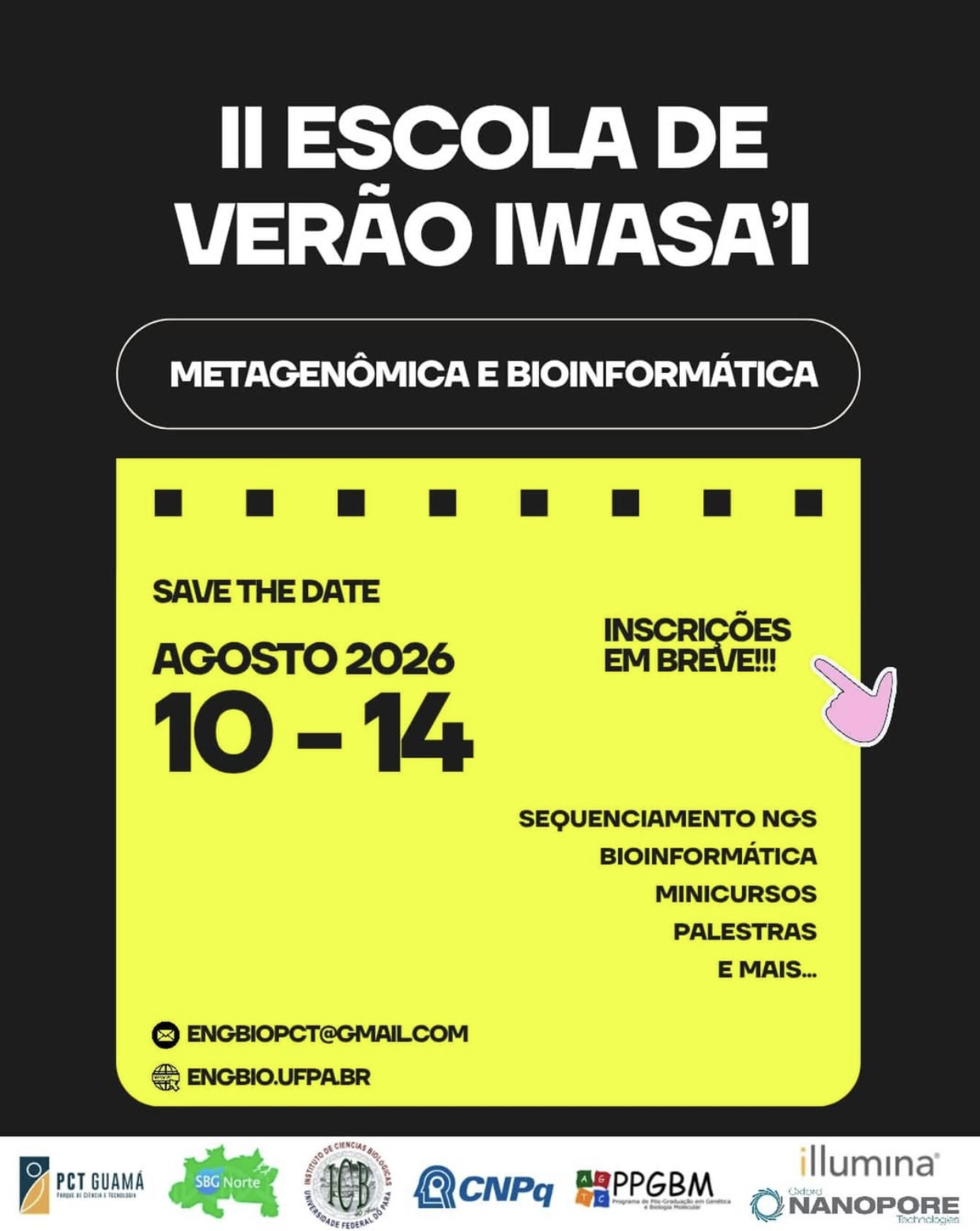 II Escola de Verão Iwasa’i: Metagenômica & Bioinformática já tem data marcada