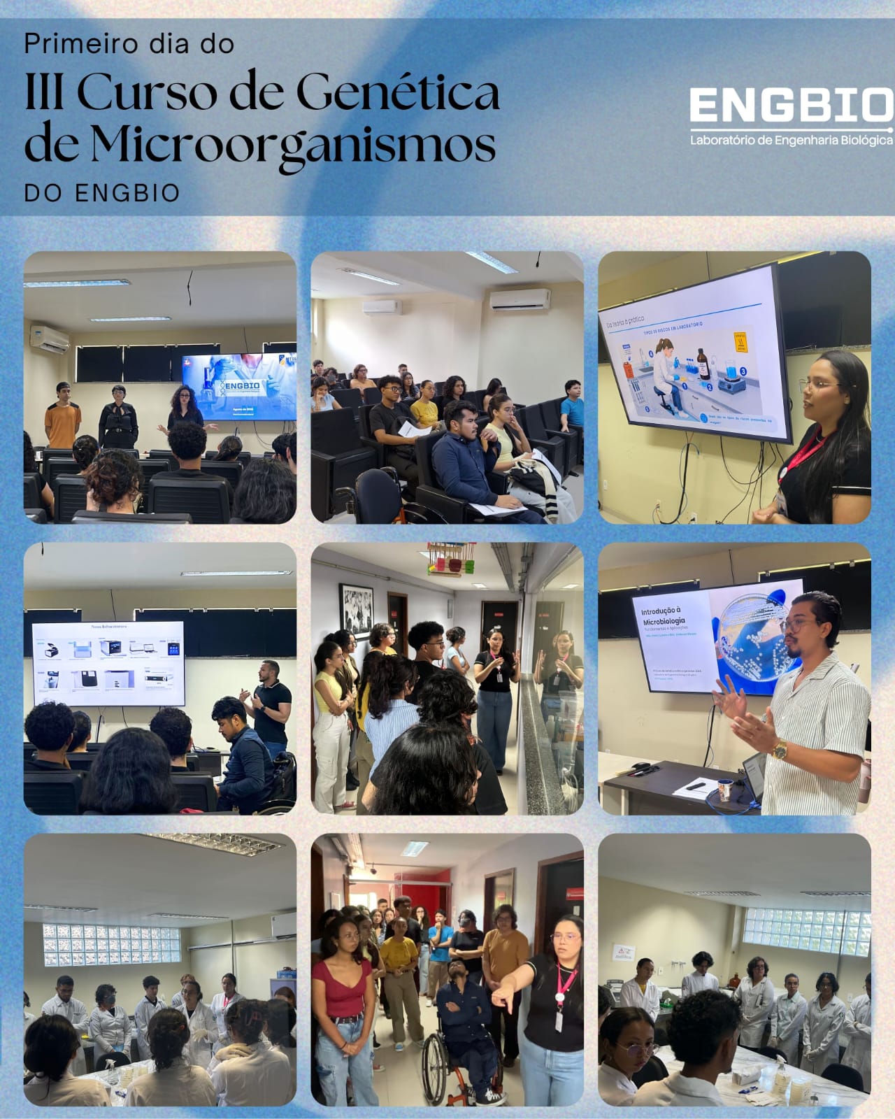 Primeiro dia do III Curso de Genética de Microrganismos do ENGBIO